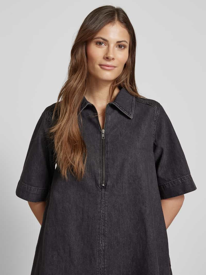 My Essential Wardrobe Jeansjurk met ritssluiting model 'Malo'