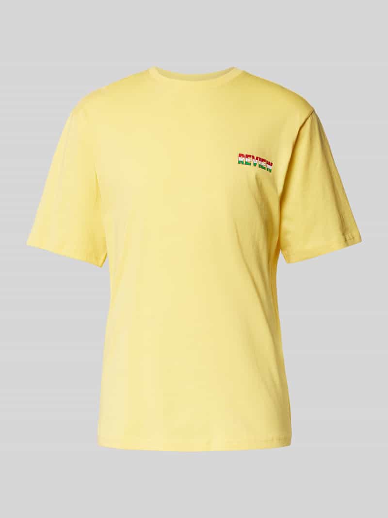T-shirt met labelprint