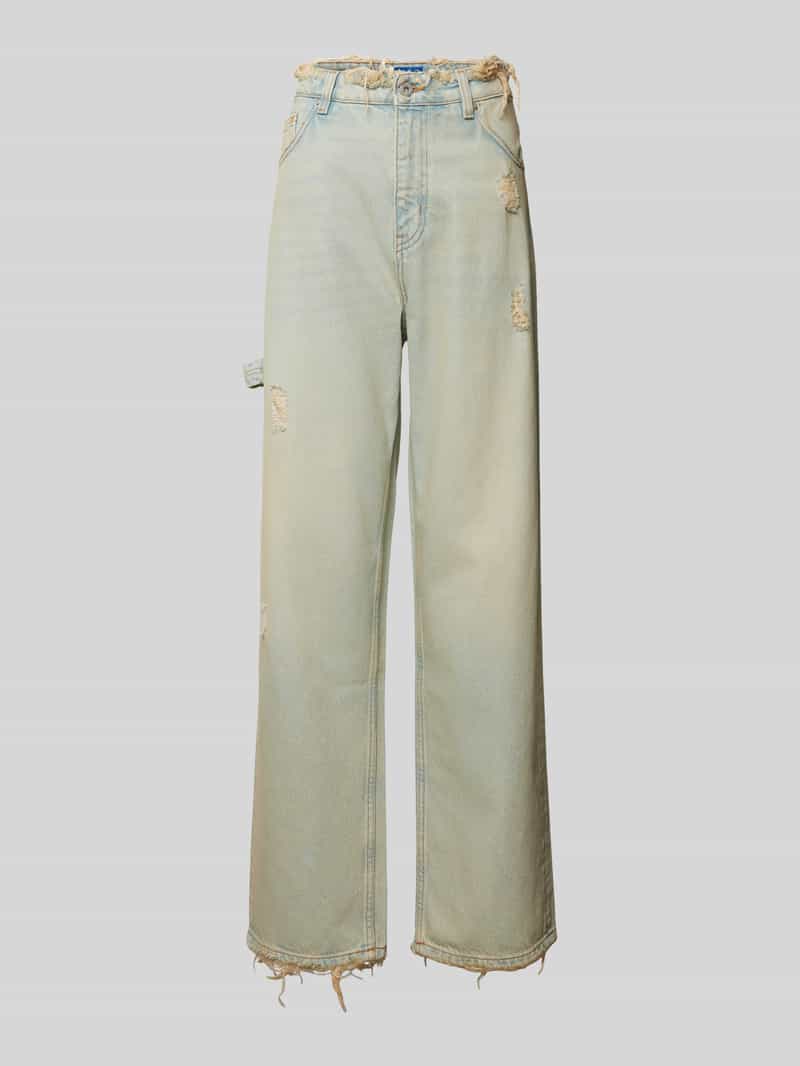 Hugo Blue Loose fit jeans in 5-pocketmodel, model 'Getara'