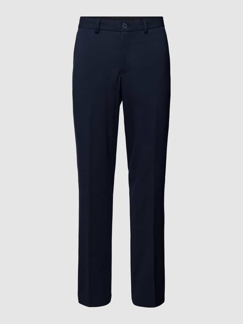 Selected Homme Slim fit stoffen broek met persplooien, model 'DELON'