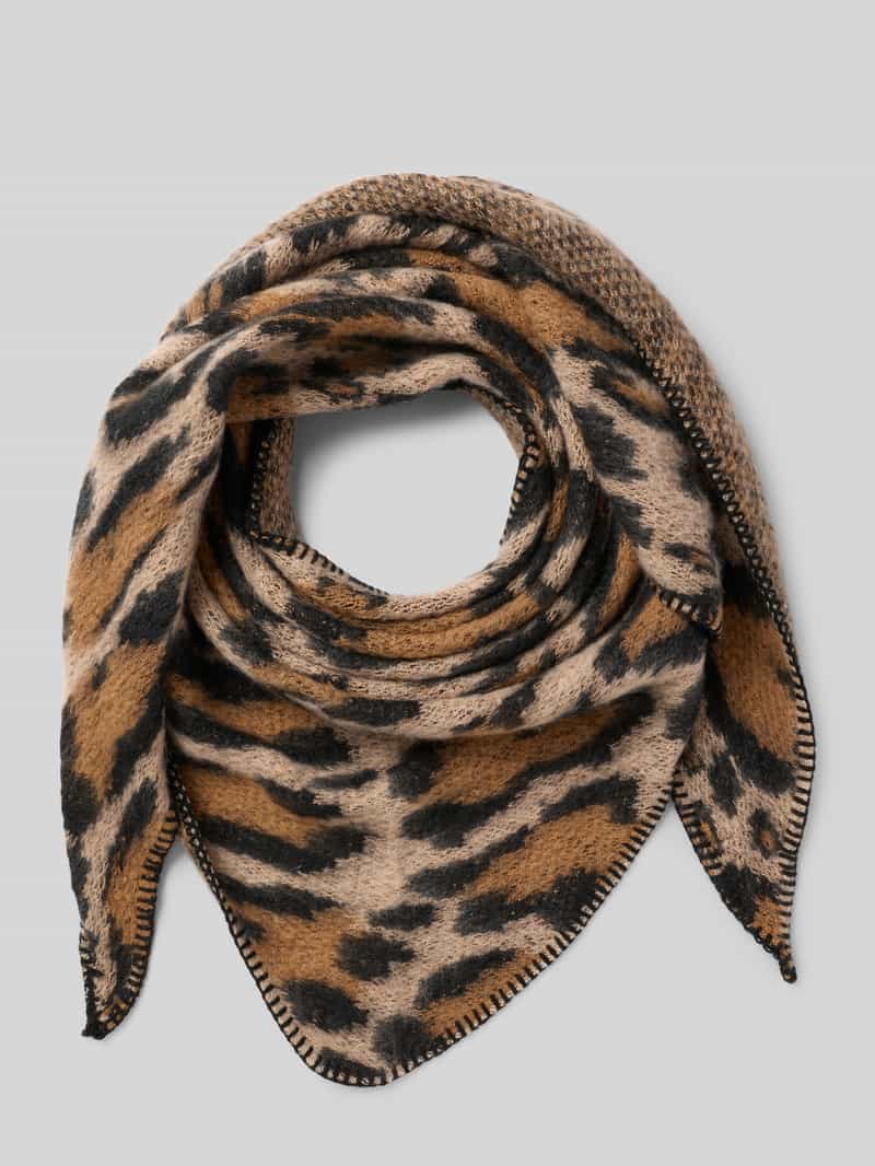 Soyaconcept Sjaal met all-over dierenprint model 'Vin'