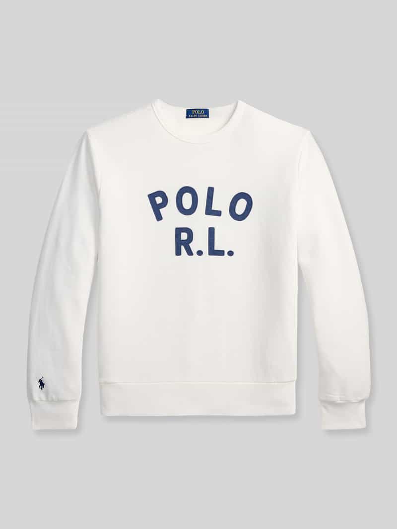 regular fit sweatshirt van katoenmix