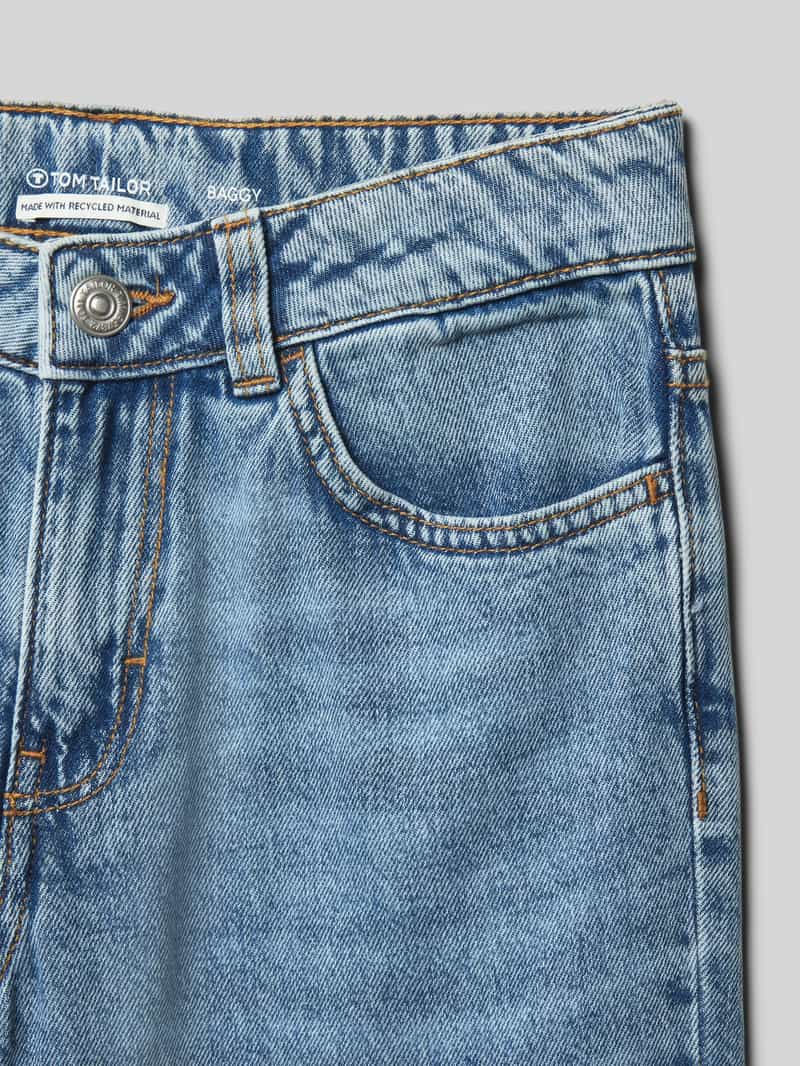 Tom Tailor Wide leg jeans van zuiver katoen
