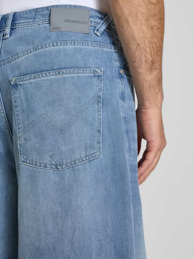 Tom Tailor Denim Relaxed fit korte jeans van pure katoen model 'BAGGY'