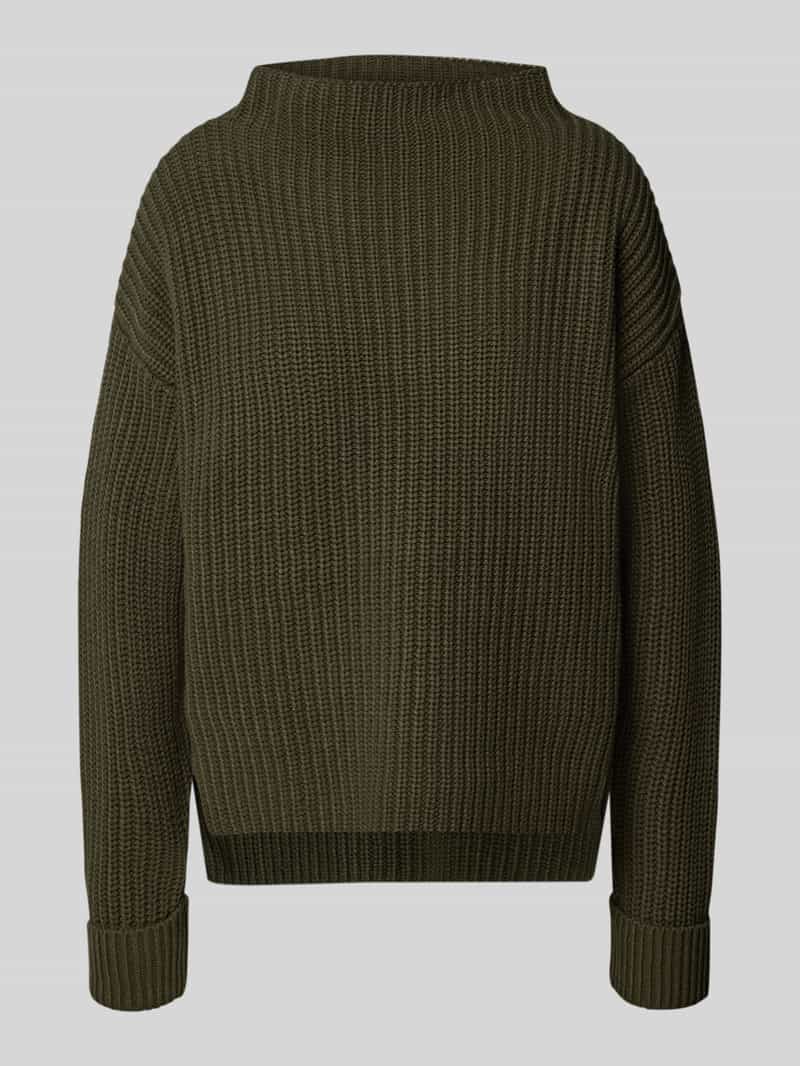 Selected Femme Regular fit gebreide pullover van katoenmix model 'SELMA'