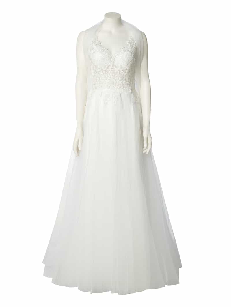 Mascara Bruidsjurk met strass-steentjes