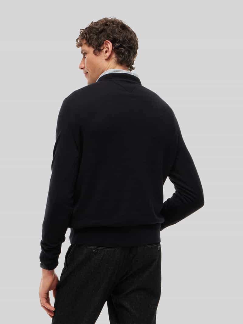 Tommy Hilfiger Pima Cotton Cashmere trui zwart, foto 2