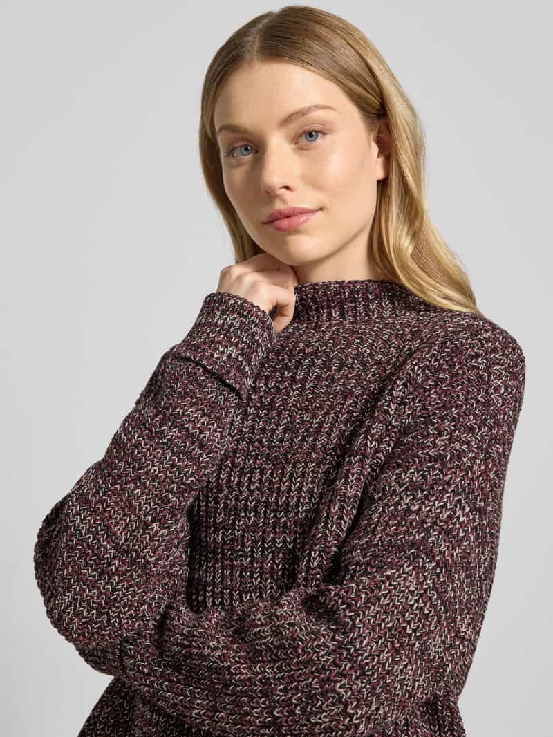 Selected Femme Regular fit gebreide pullover van katoenmix model 'SELMA'