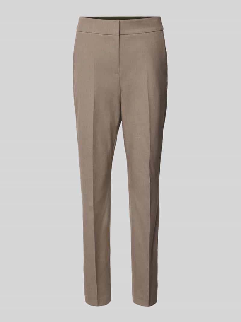 s.Oliver BLACK LABEL Regular Fit Cigarette-Pants mit Viskose-Anteil in Taupe, Größe 46 200913946