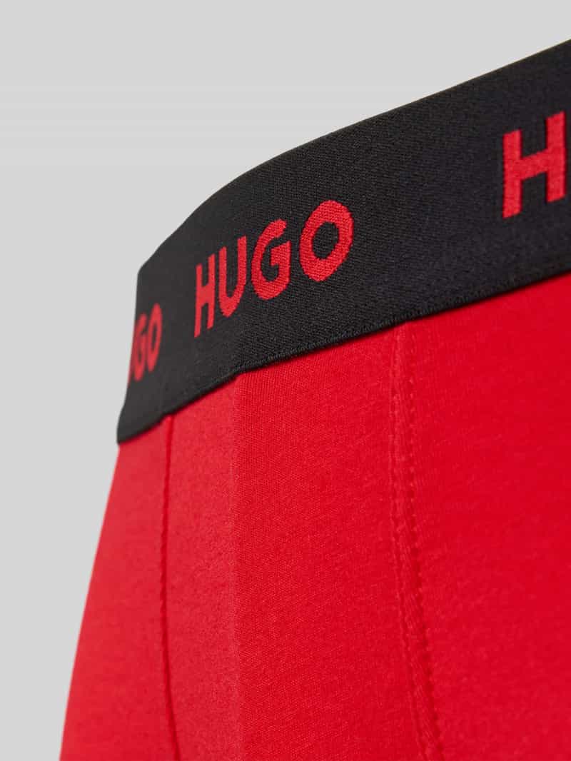 HUGO Regular fit boxershort van katoenmix in een set van 3 stuks