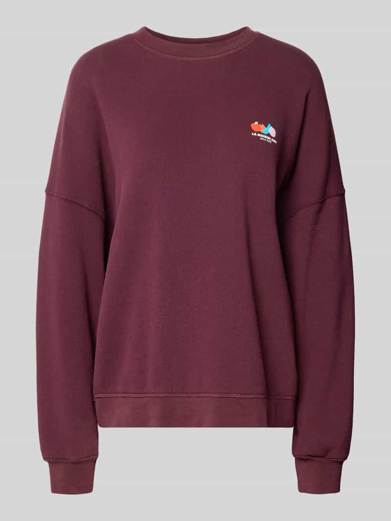 American vintage oversized fit sweatshirt van katoenmix met stretch