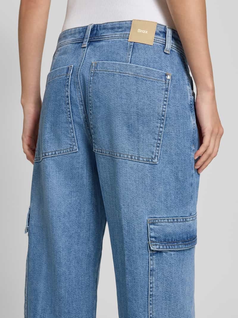 BRAX Wide fit jeans met cargozakken model 'MORGAN CARGO'