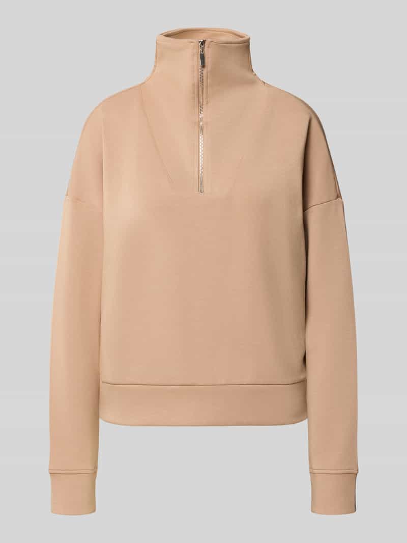 Christian Berg Woman Sweatshirt met opstaande kraag en ritssluiting