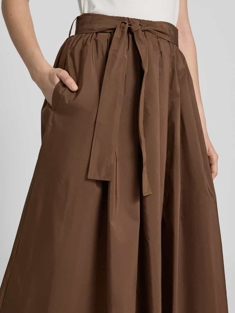 Weekend Max Mara Uitlopende midirok met tailleriem