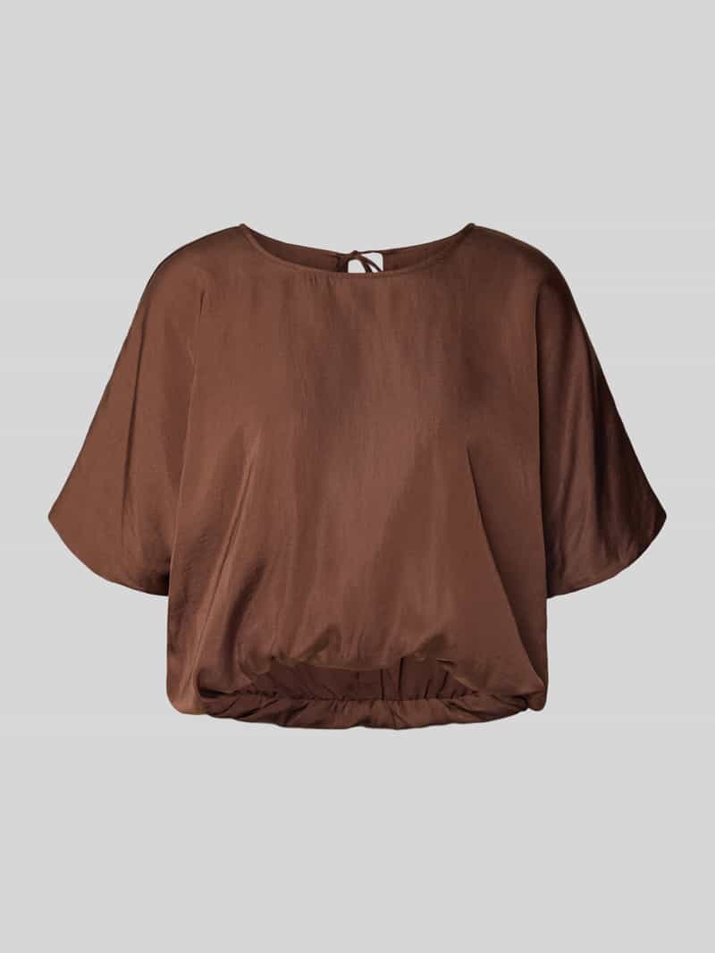 Zero Kort blouseshirt met vetersluiting aan de achterkant