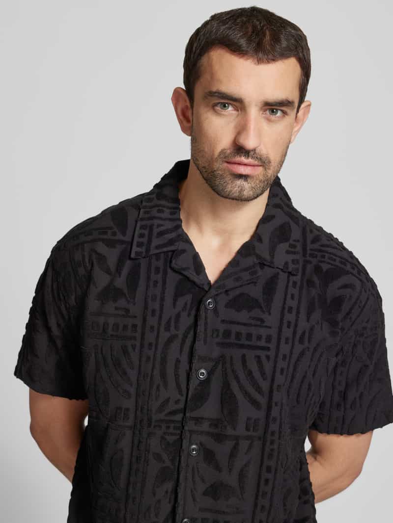 JOOP! JEANS Regular fit vrijetijdsoverhemd met structuurmotief model 'Isidor'
