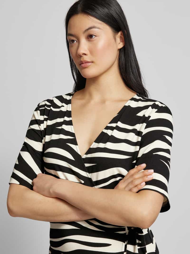 s.Oliver RED LABEL Knielange jurk in wikkellook