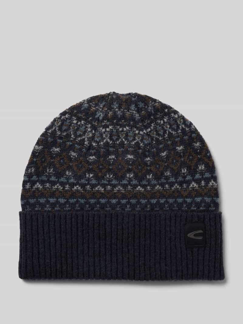 camel active Beanie met labeldetail