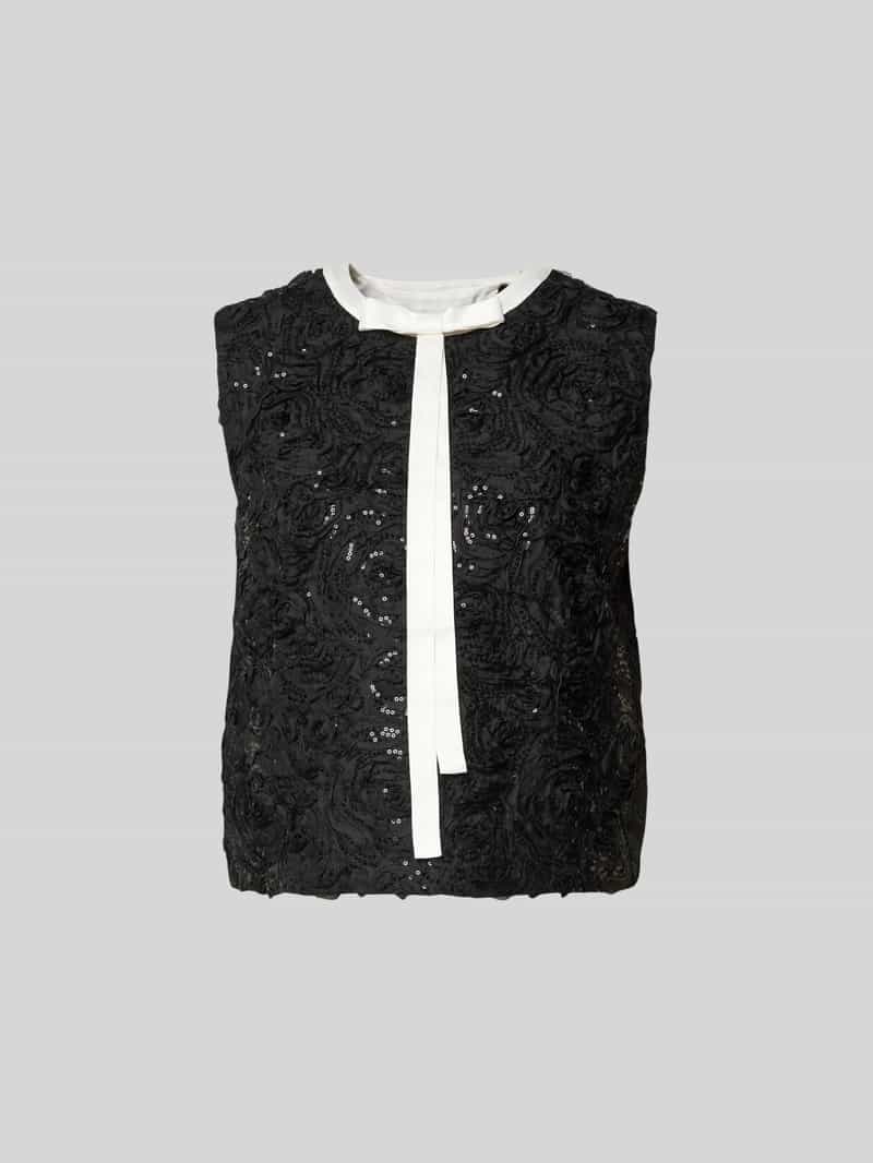 Tanktop met siergarnering