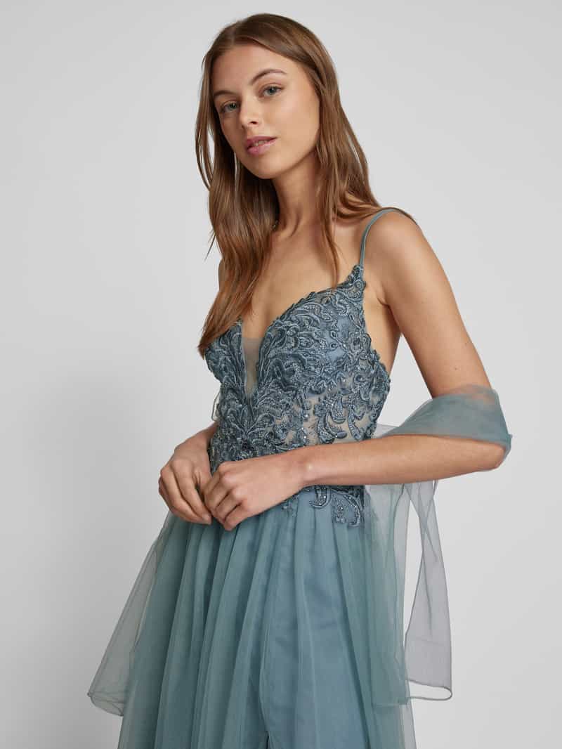 Mascara Avondjurk met gehaakt kant