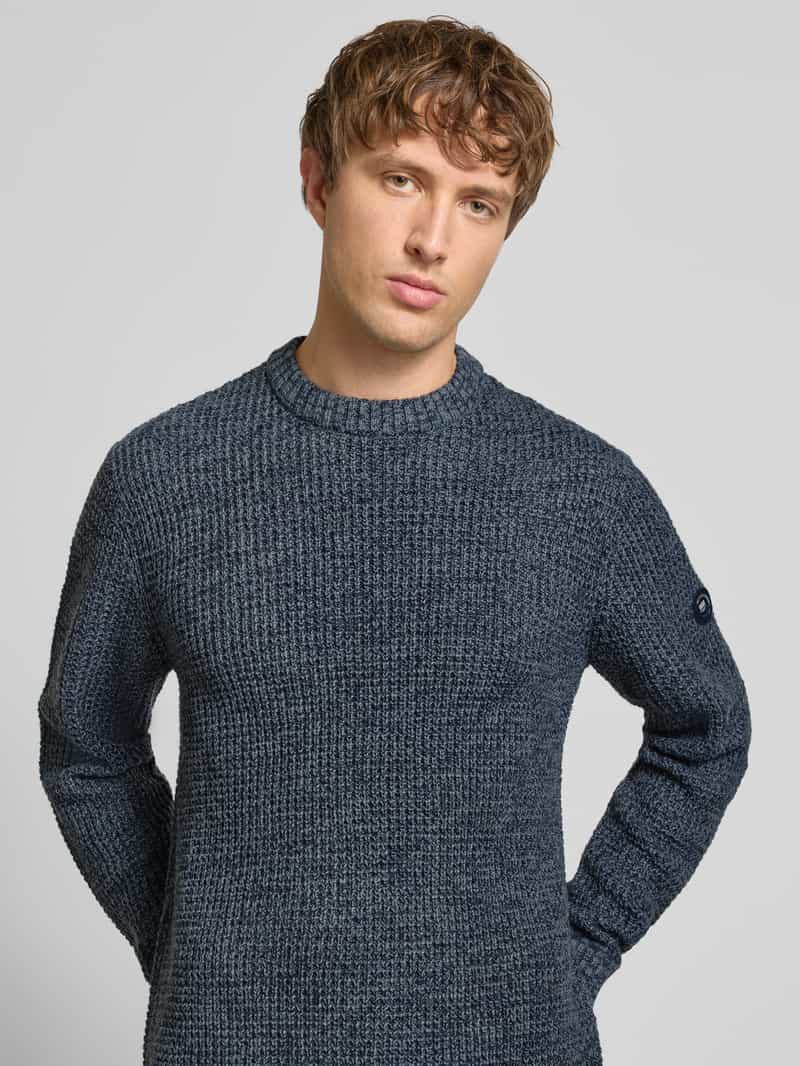 jack & jones Gebreide pullover met ribboorden model 'LINK'