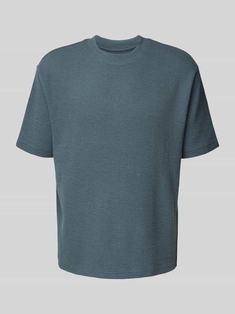 MCNEAL T-shirt met geribde ronde hals