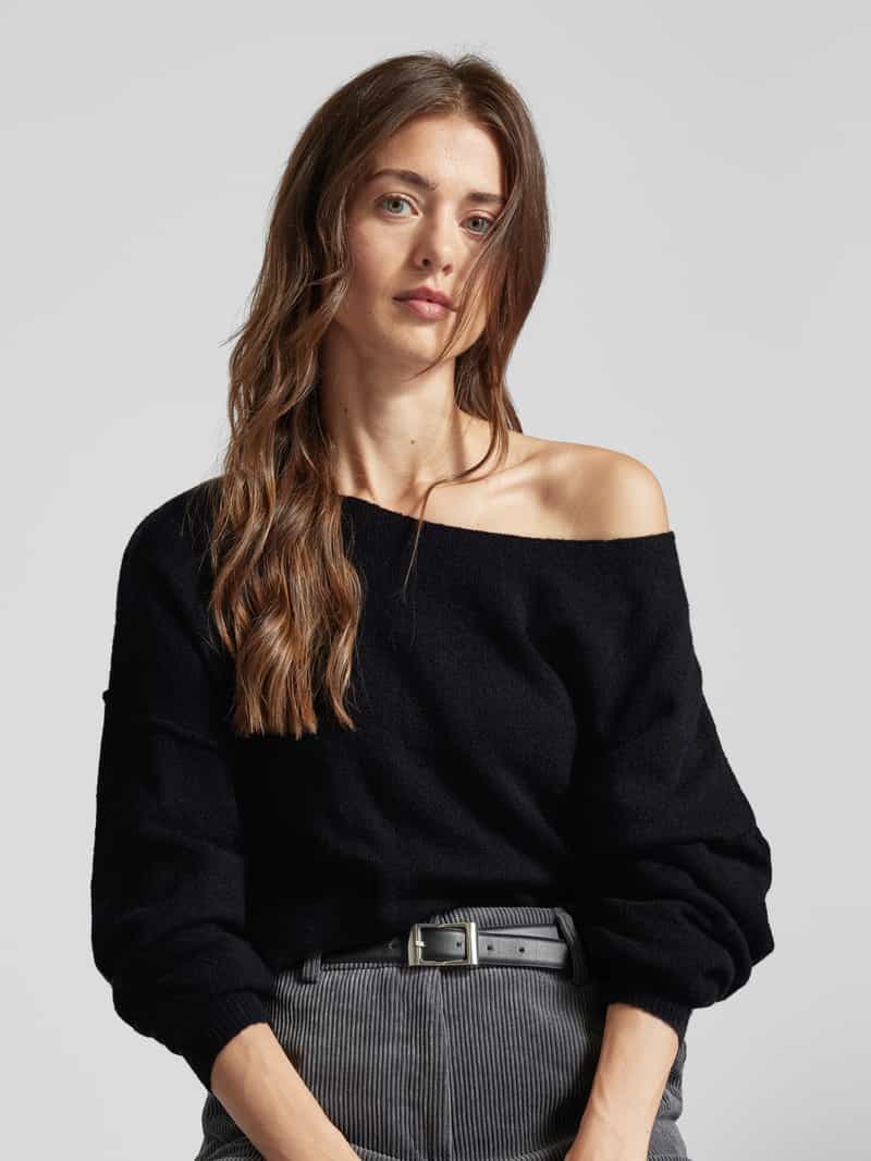 American vintage Oversized gebreide pullover met ronde hals model 'DAMSVILLE'