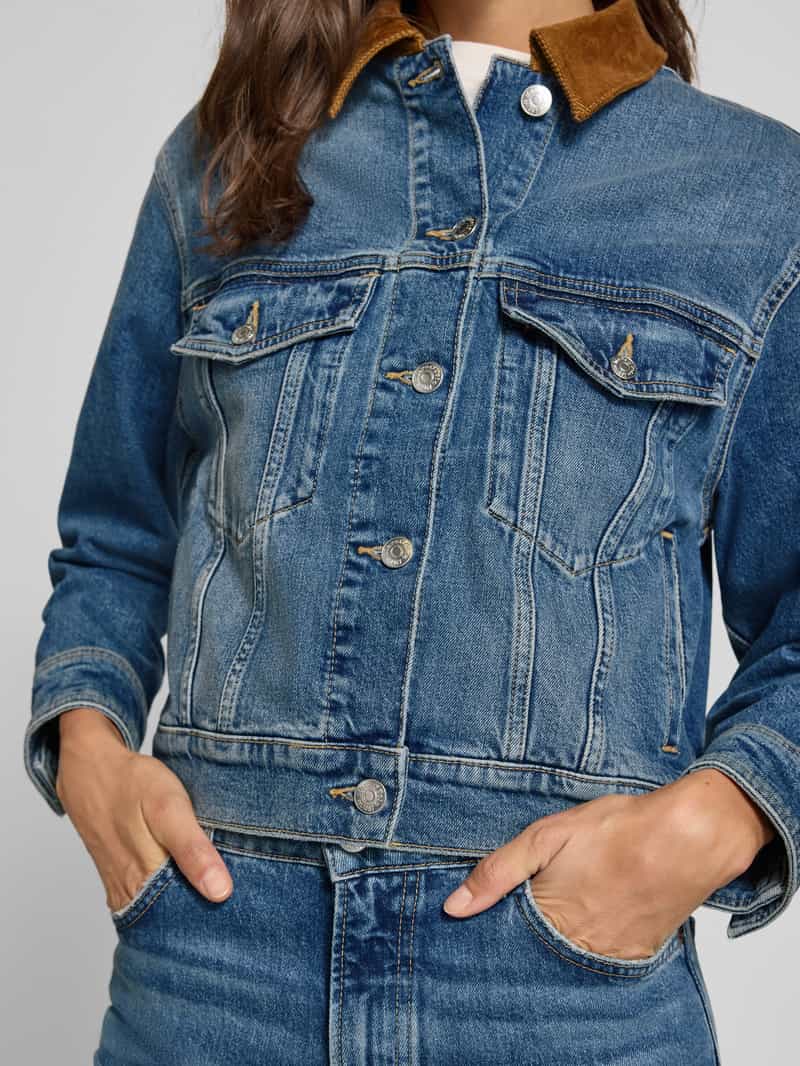 Marc O'Polo Regular fit jeansjack van een mix van katoen en viscose