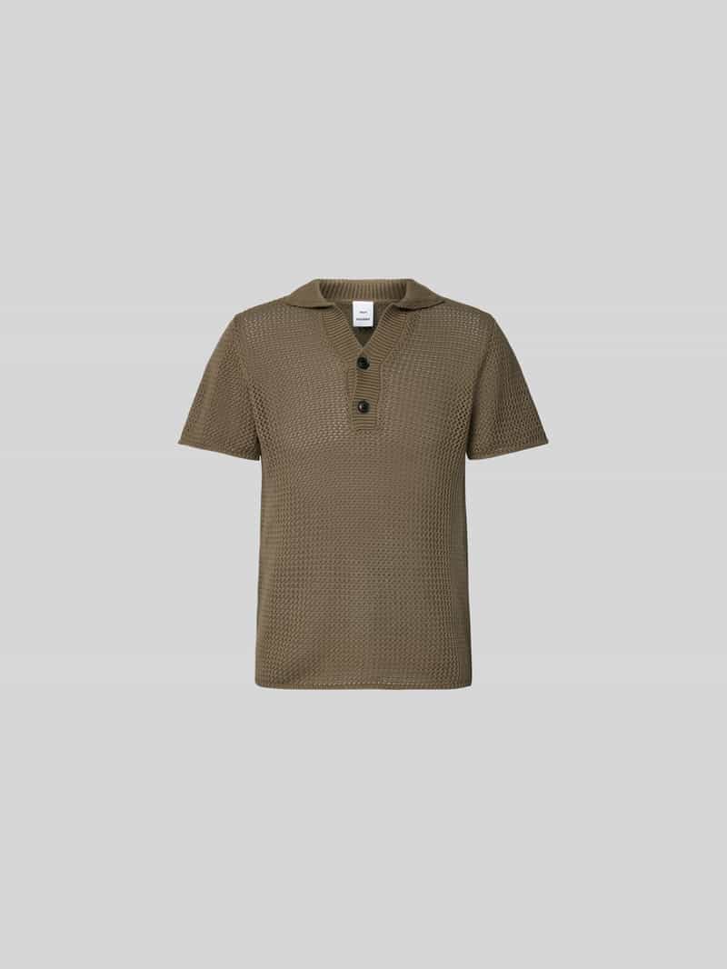 slim fit poloshirt in brei-look