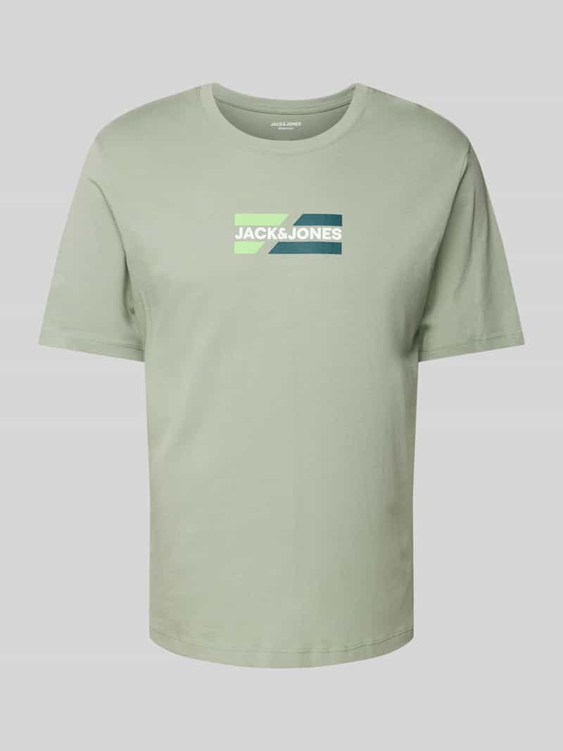 jack & jones T-shirt met labelprint model 'CORP'