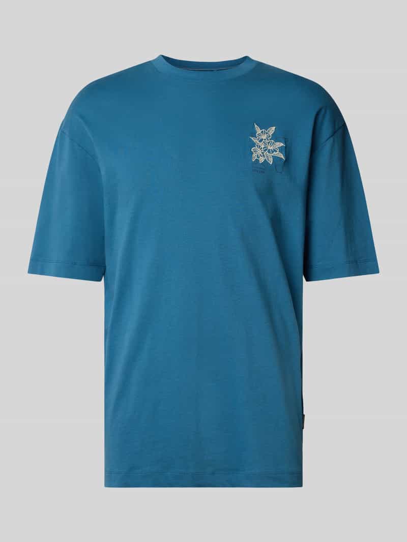 Blend T-shirt met motiefstitching model 'JIM'