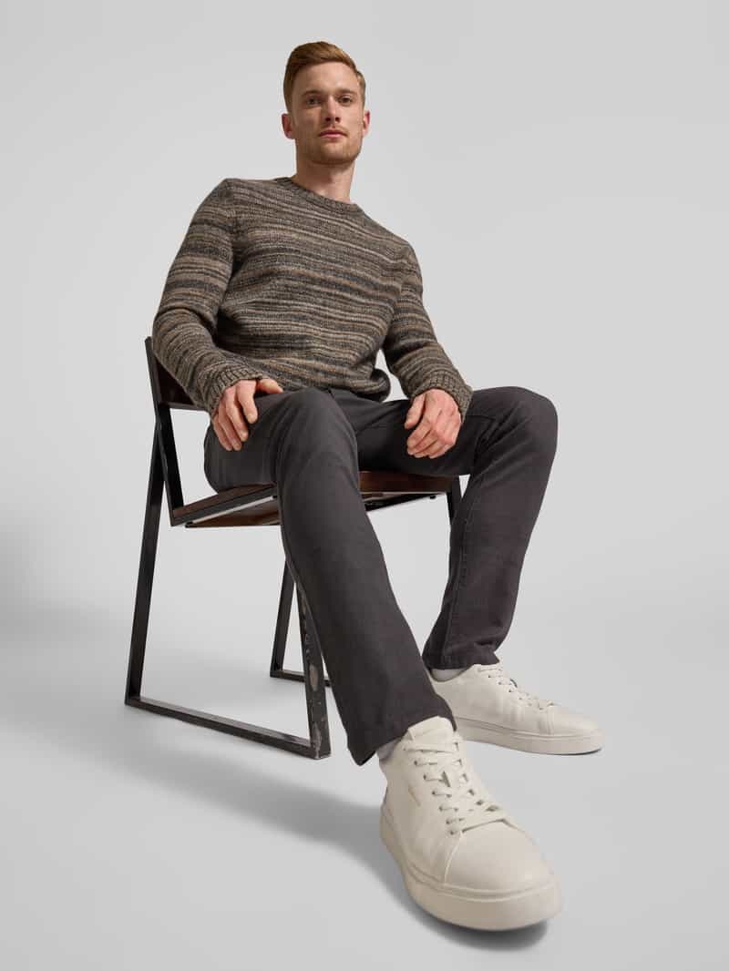 MCNEAL Slim fit chino met structuurmotief