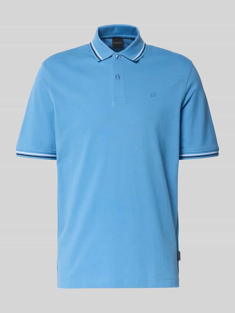 Bugatti Poloshirt met korte knoopsluiting