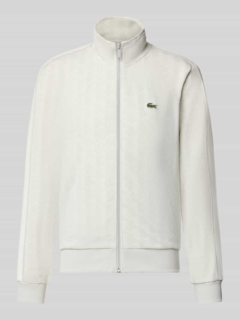 regular fit sweatjack met ritssluiting