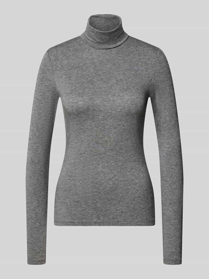 Slim fit shirt met lange mouwen van lyocellmix