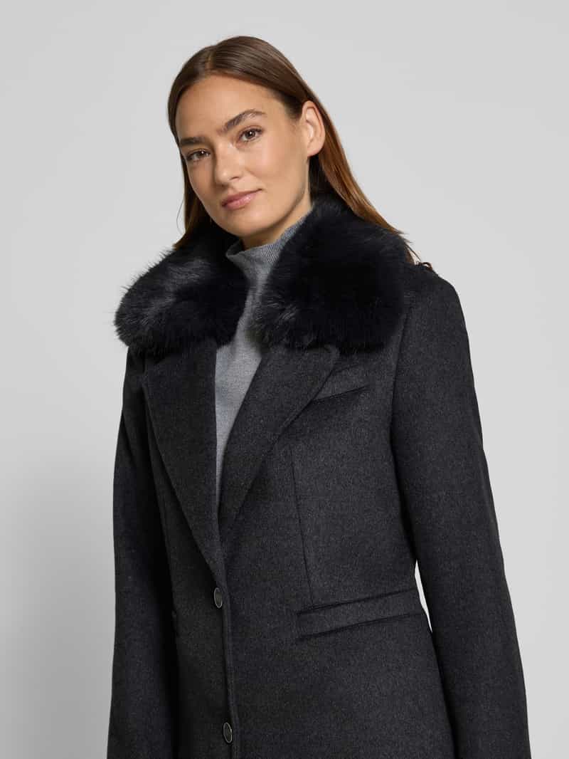 Guess Regular fit lange jas met reverskraag model 'Karole'
