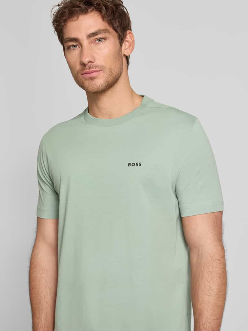BOSS Green T-shirt met labelprint
