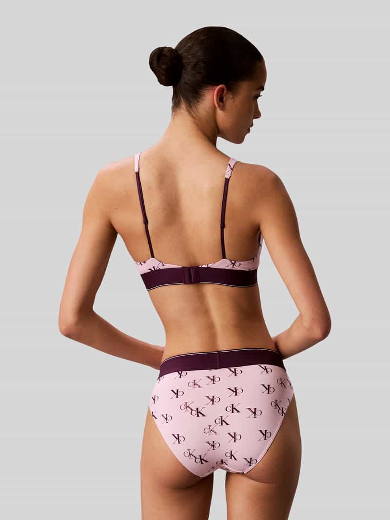 Calvin Klein Underwear Bralette met all-over motief model 'LIGHTLY LINED TRIANGLE'