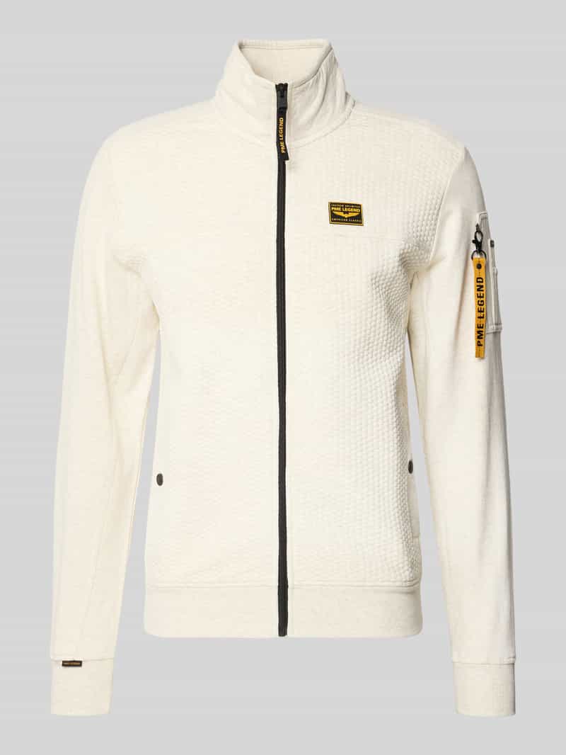 PME Legend Sweatjack met structuurmotief
