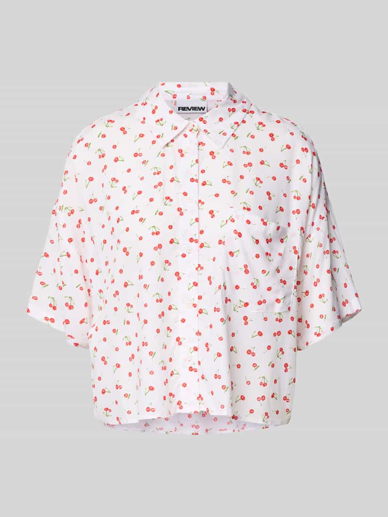 Relaxed fit overhemdblosue met 1/2-mouwen