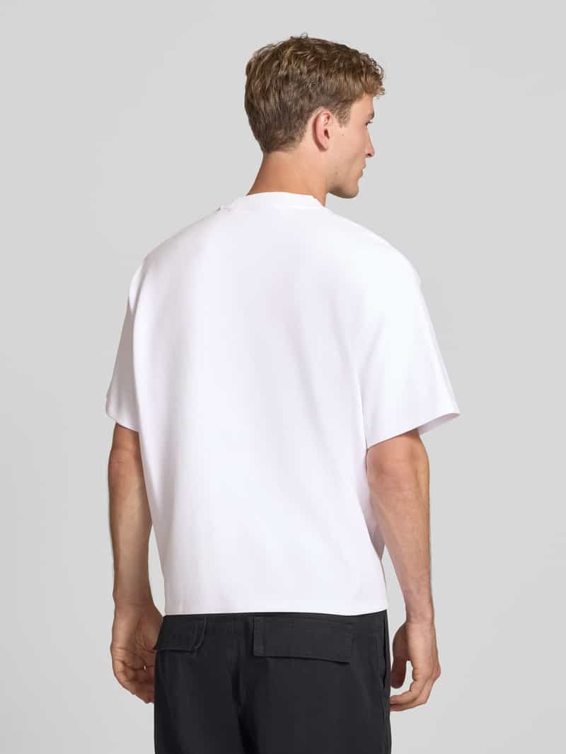 jack & jones relaxed fit t-shirt van elastische katoenmix model 'SCUBA'