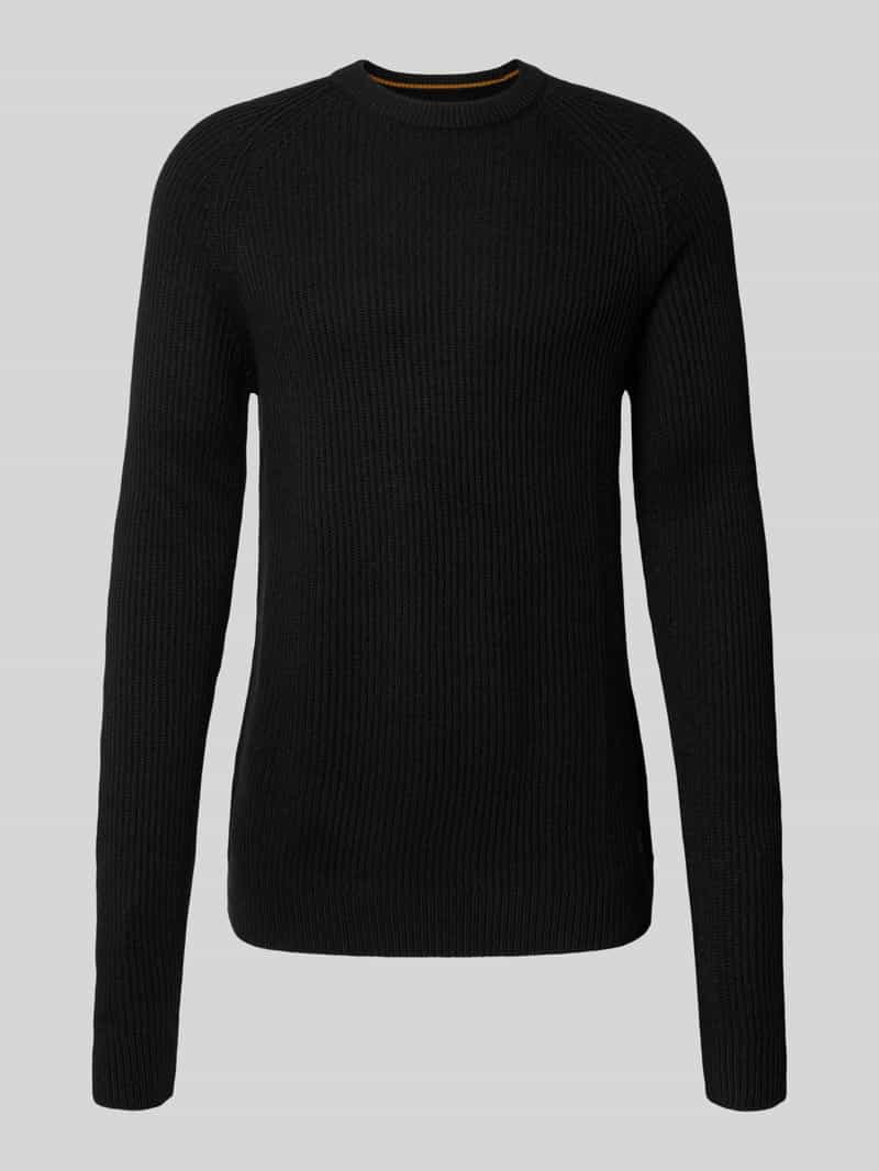 Gebreide pullover met ronde hals, model 'PANNEL'