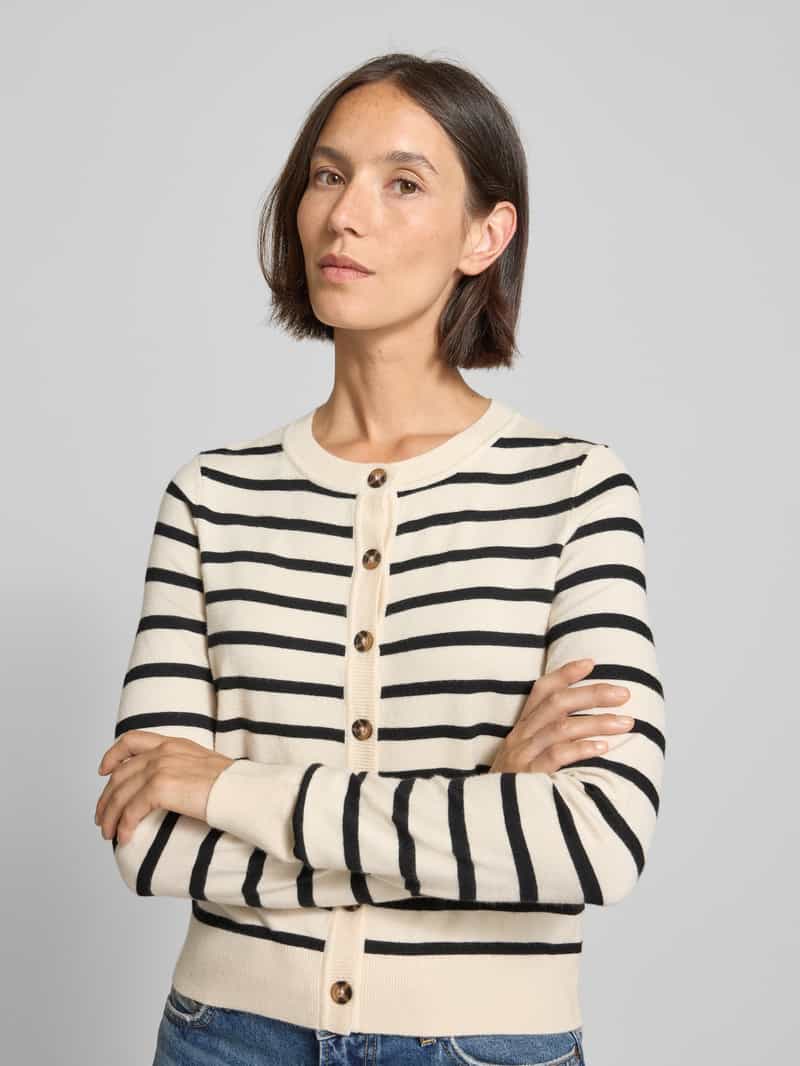 Vero Moda Regular fit gebreid jack van viscosemix model 'SABA'