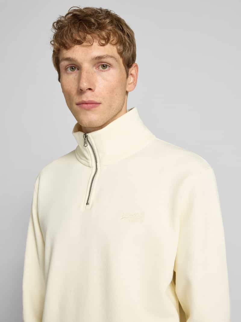 Superdry Sweatshirt met schipperskraag en logostitching