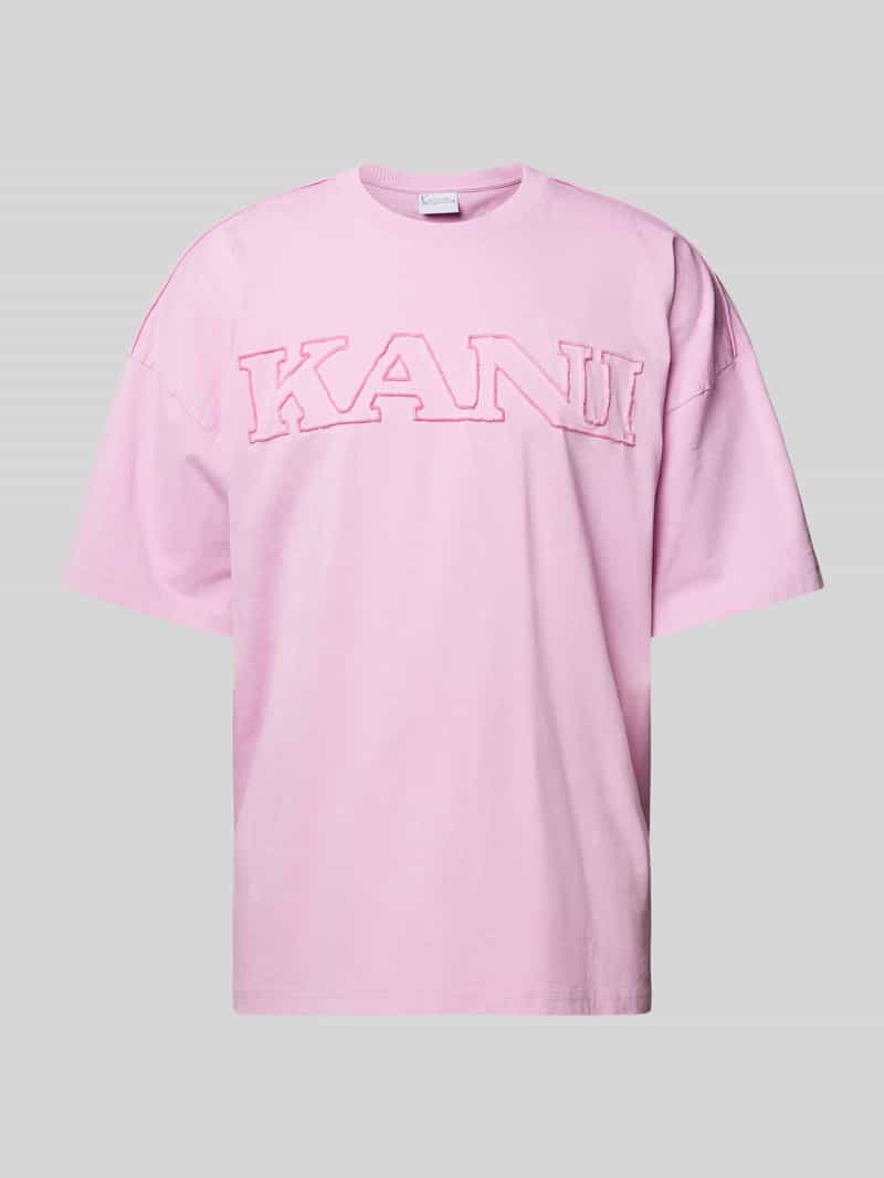 Karl Kani T-shirt met labelprint model 'Retro'