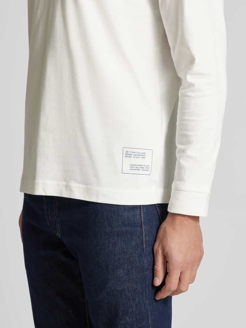 Tom Tailor Regular fit shirt met lange mouwen van puur katoen