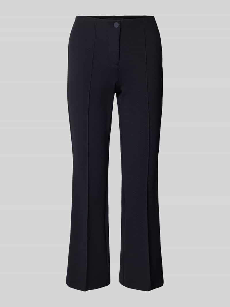 CAMBIO Bootcut stoffen broek met structuurmotief model 'ROS EASY KICK'