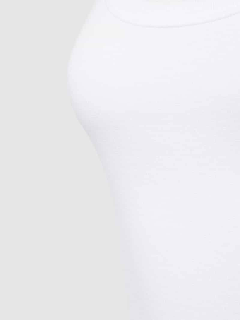 Jake*s Casual Top in effen design en riblook