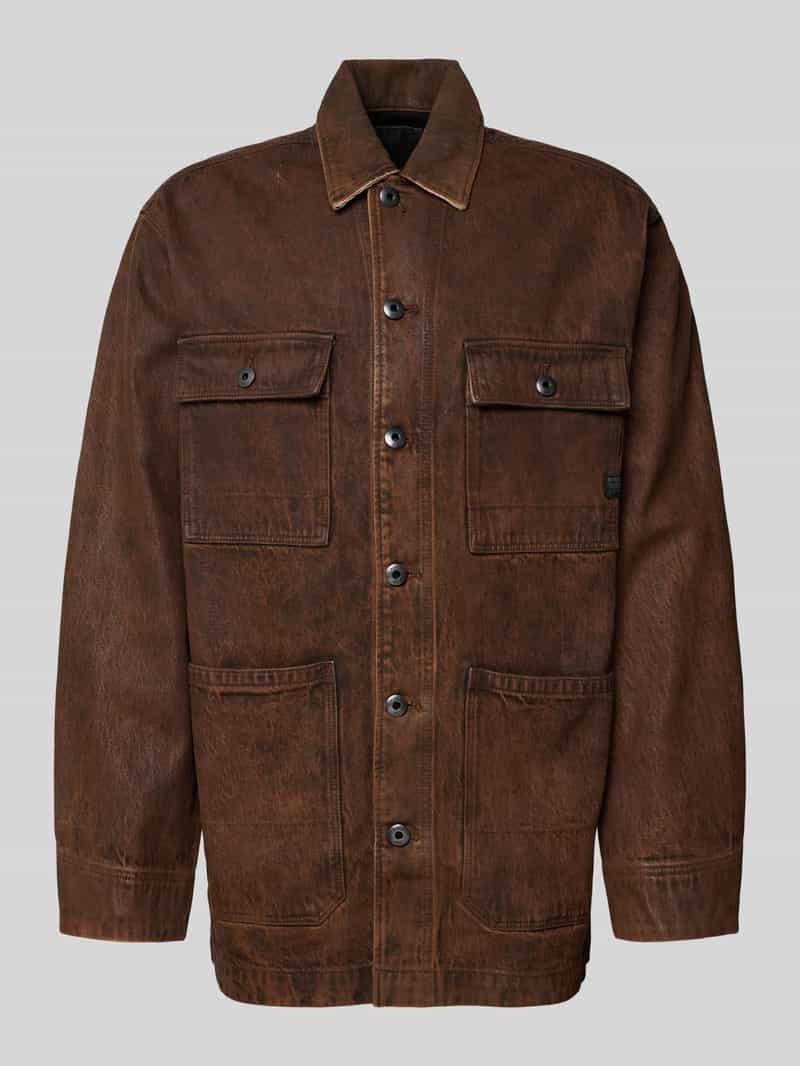G-Star Raw Regular fit jack in leerlook model 'Chore'