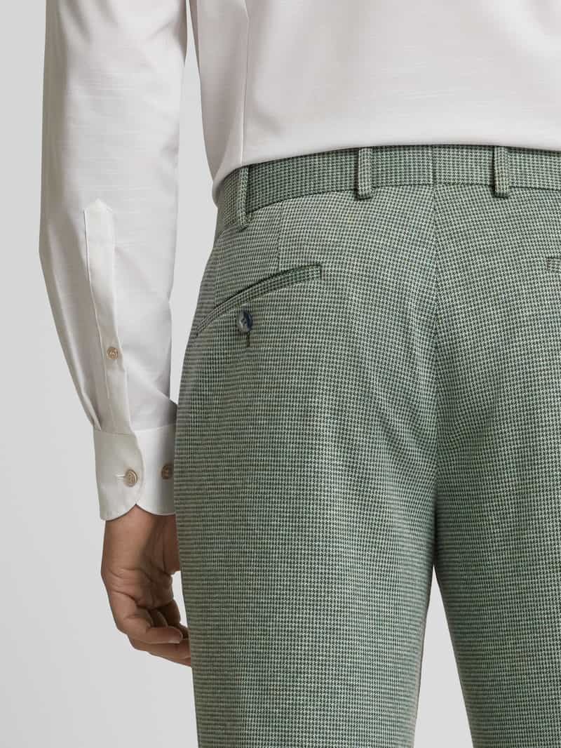 ATELIER TORINO Slim fit pantalon met riemlussen